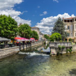 The town of Isle sur le Sorgue in the Luberon Provence